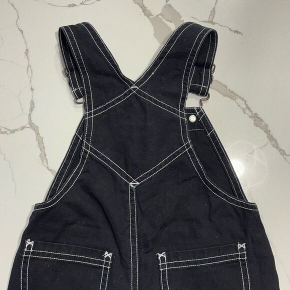 Fisher Price | Boys Black Overalls 18M with snaps - Picture 8 of 10
